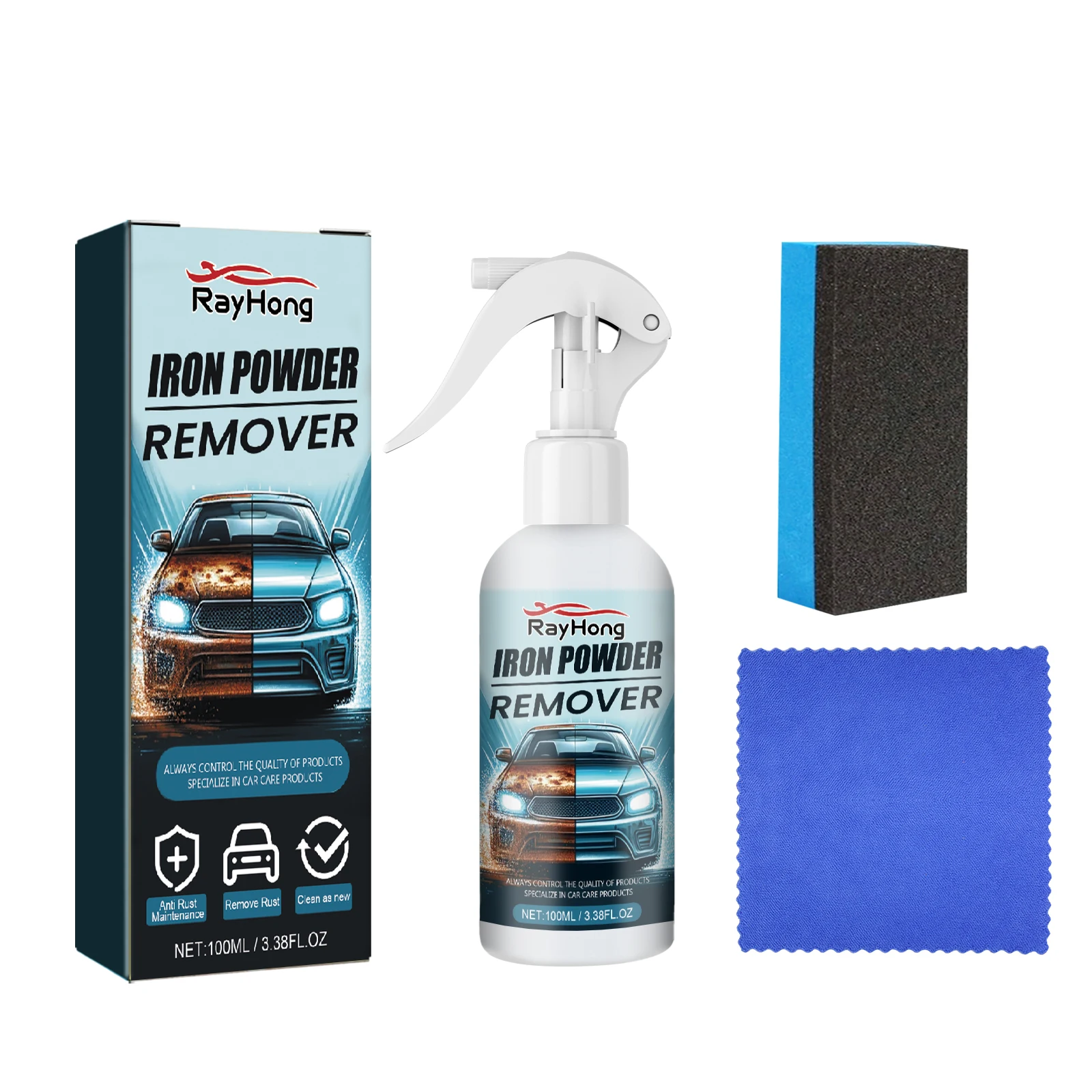 

Automotive Iron Powder Remover Prevents Oxidation And Rust Removal Of Automotive Painted Tires Clean Decontamination Retreader