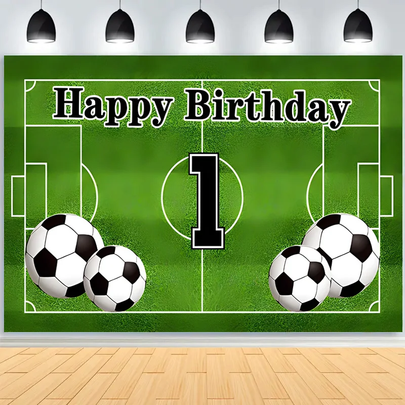 Sports Happy Birthday Party Photography Backdrop Props Child Boy Stadium Game Baseball Soccer Photo Studio Background ZQ-02