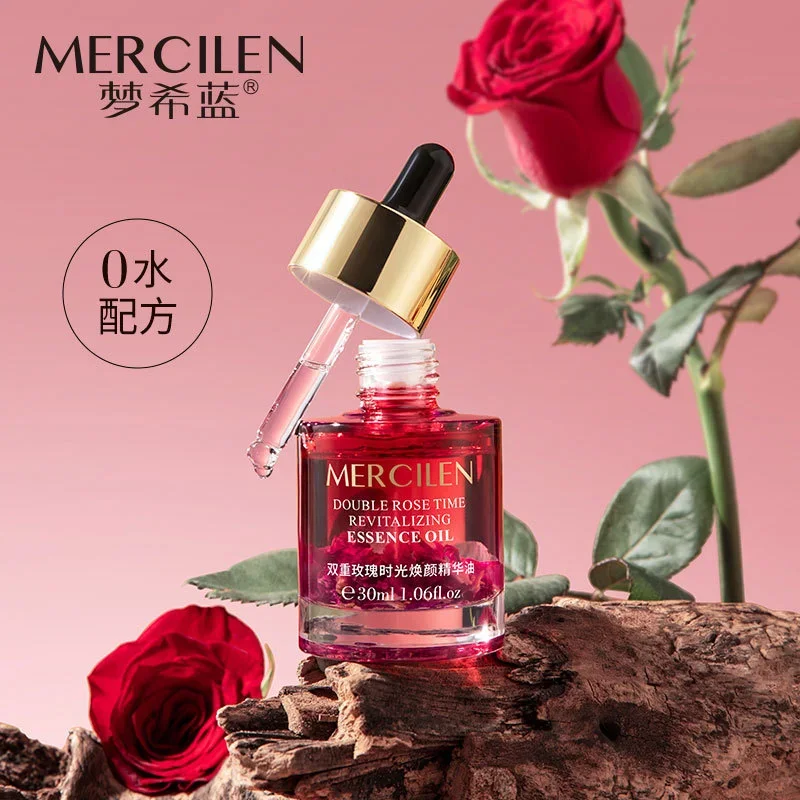 Double Rose Time Revitalizing Essence Oil 30ml Anti-wrinkle Nourishing Moisturizing Soothing Improve Dullness Brighten Skin Care