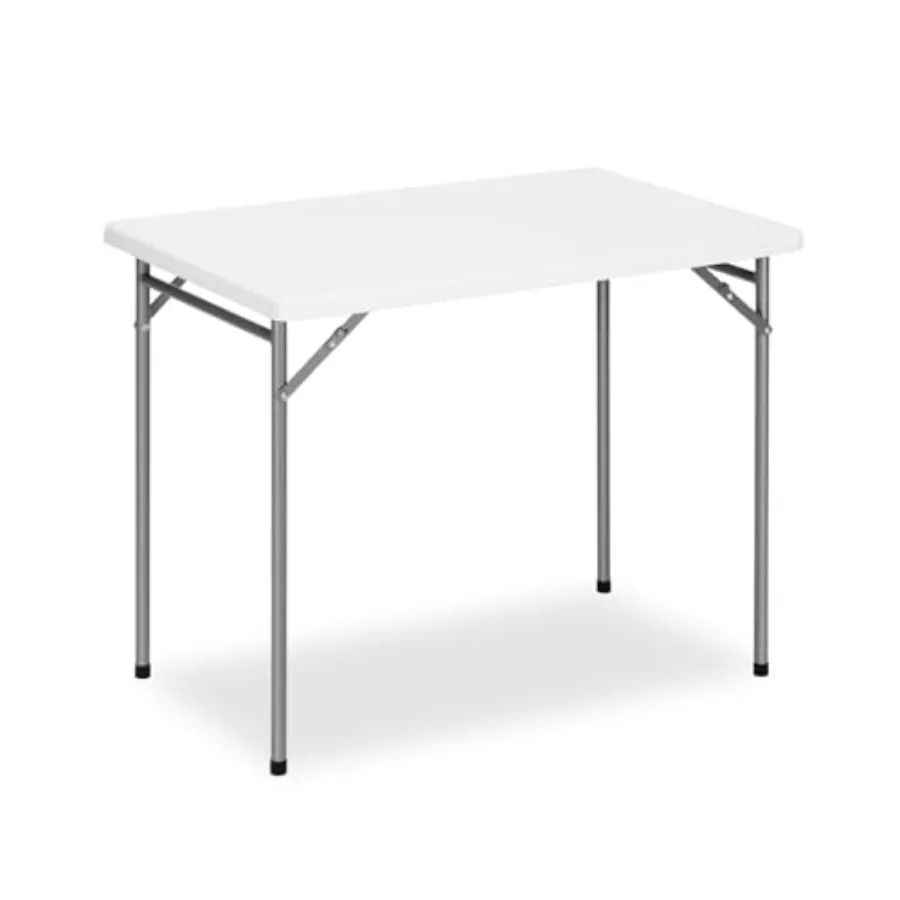 

3ft Rectangular Folding Table for All-Occasion Foldable Table with HDPE Tabletop and Steel Legs Durable and Stable Small Foldin