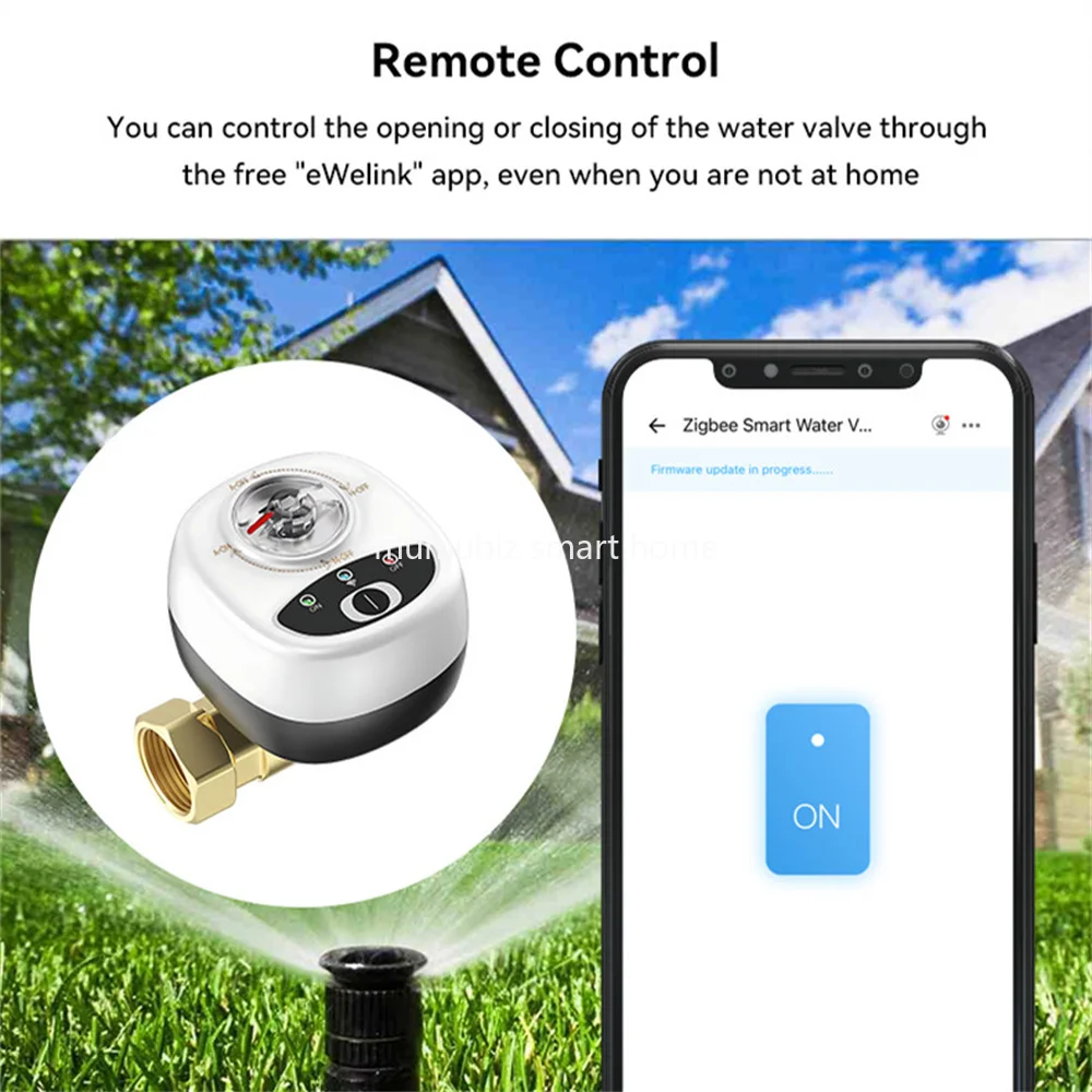 eWeLink Smart Zigbee Water Vavle For DN15/DN20/DN25 APP Wireless Control IP65 Waterproof Ball Valve Work with Alexa SmartThings