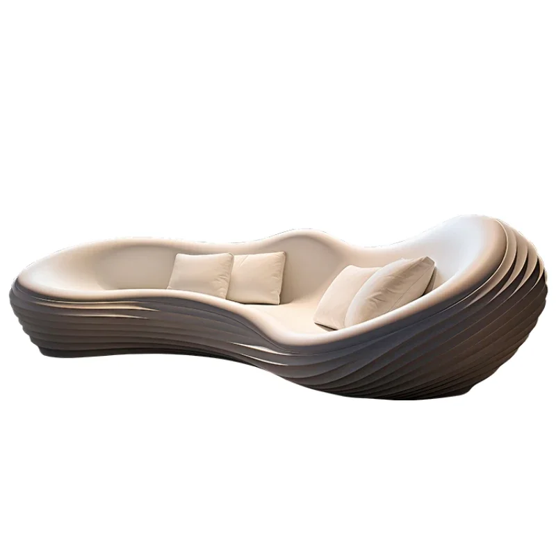 Italian art aesthetics, minimalist sofa, modern light luxury
