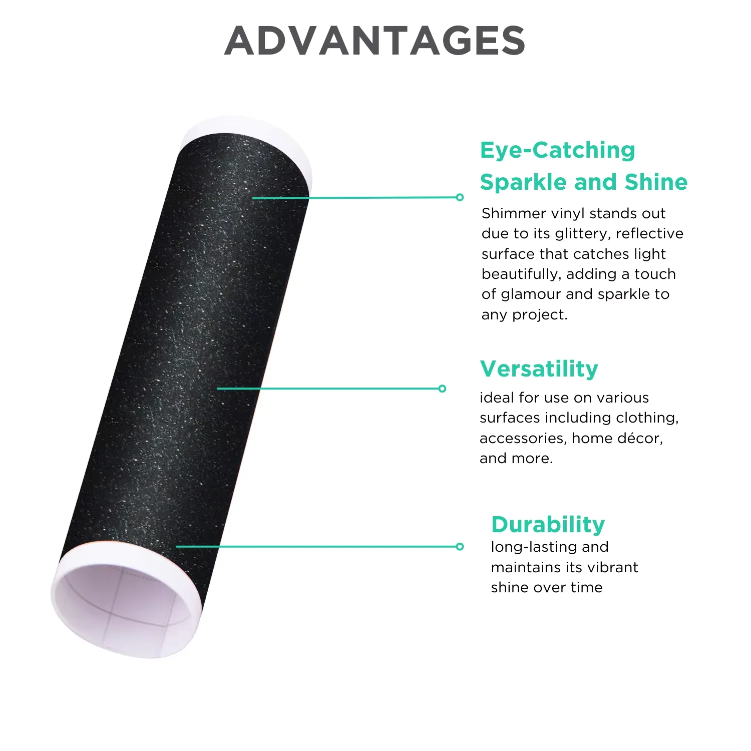 Smart Glitter Adhesive Vinyl 10/20 sheets (5.5x12 inches), compatible with  Joy -No Need cutting pads for Decorative