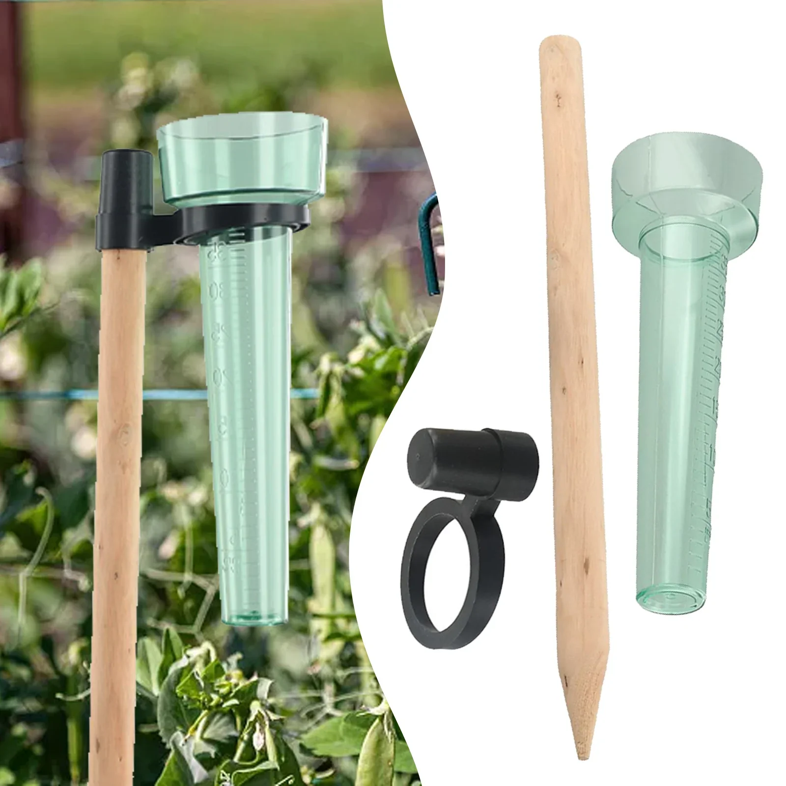 1PCS Rain Gauge With Stand For Accurate Garden Outdoor Yard Rainfall Measurement Garden Tool Accessories