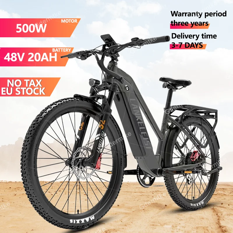 Electric Bike 500W Brushless Motor 48V20AH Lithium Battery E Bike Hydraulic Brake 27.5 Inch Tire All Terrain Electric Bicycle