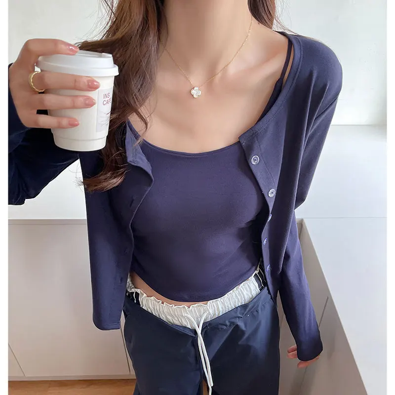 

Белый кардиган премиум-класса для женщин, тонкая рубашка из модала весна-лето, свободная повседневная рубашка в ленивом стиле