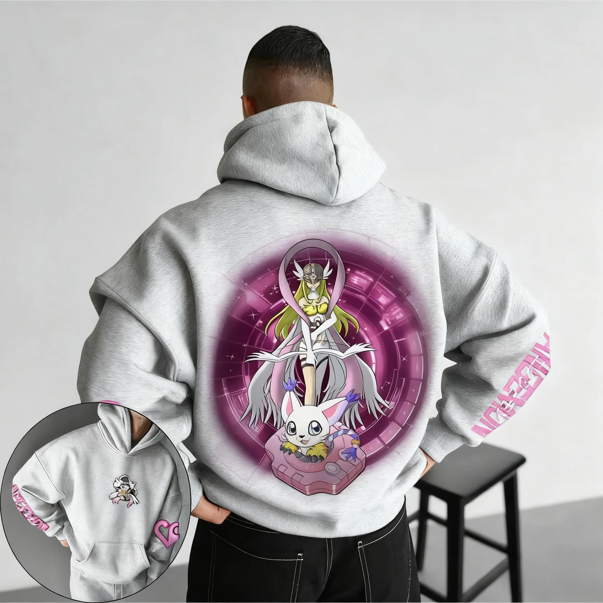 

Толстовка большого размера унисекс Digimon в стиле аниме для мужчин и женщин, уличная одежда, повседневный пуловер, толстовка, куртка с капюшоном, осенне-зимняя одежда Y2k