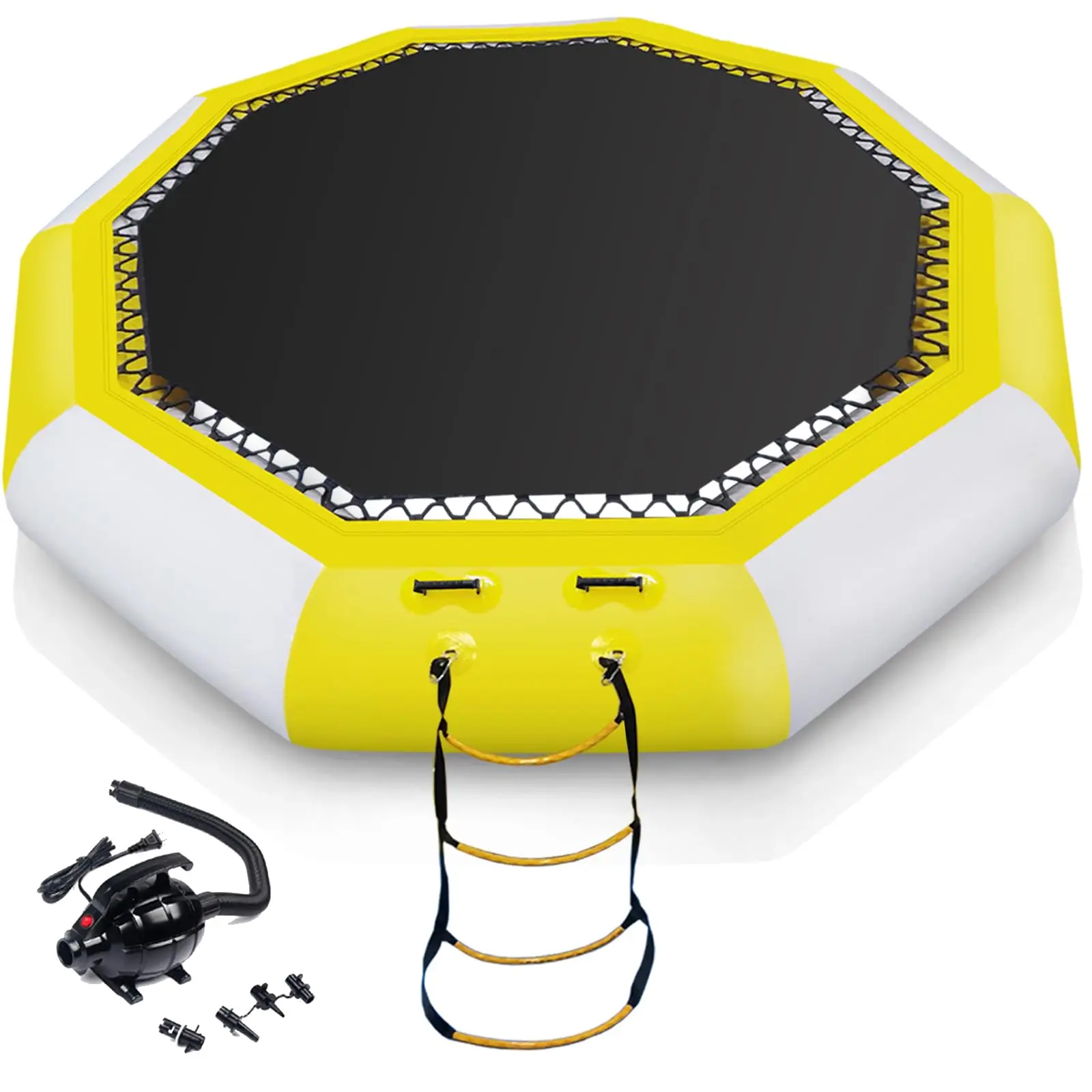 Custom PVC 6m Diameter Swimming Floating Round Platform Inflatable Water Jump Bouncer