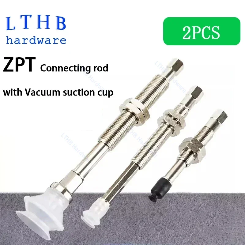 2PCS ZPT Series Fittings with Vacuum Suction Cup Mounting Bracket Assembly ZPT2-K30-B5-A10 Pneumatic Silicone Sucker Accessory