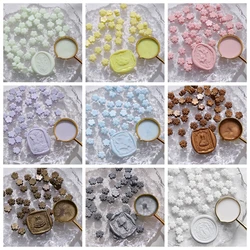 100pcs Cherry Blossom Flame Sealer Wax Grain, Flower Flame Sealer Sealer Wax Polarized Gold Sealer Wax for DIY Envelope Greeting