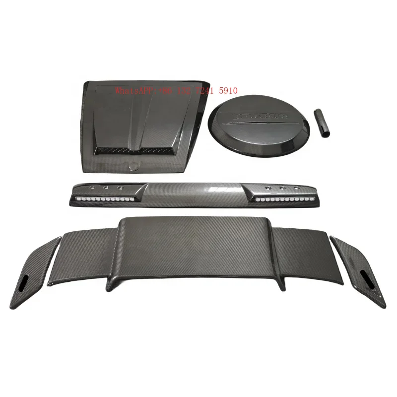 B Style Dry Carbon Fiber Hood Rear Spoiler