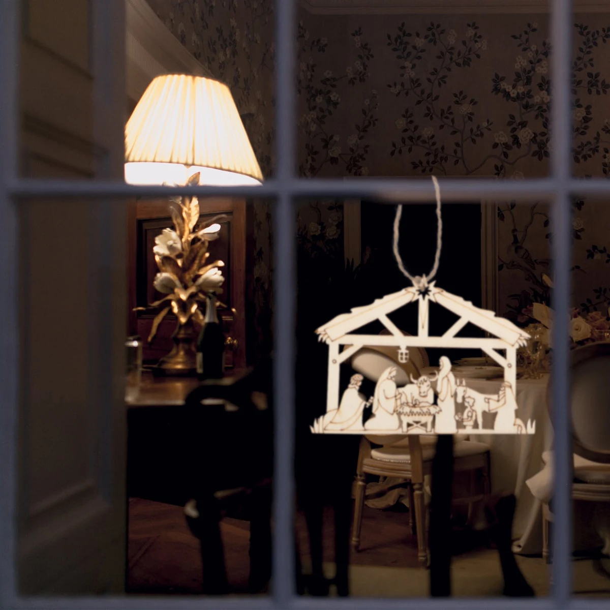 

20pcs Christmas Nativity Scene Ornament Jesus manger Wood Pendant House Shape Naments Xmas Tree Nativity The Birth Of Jesus Deco