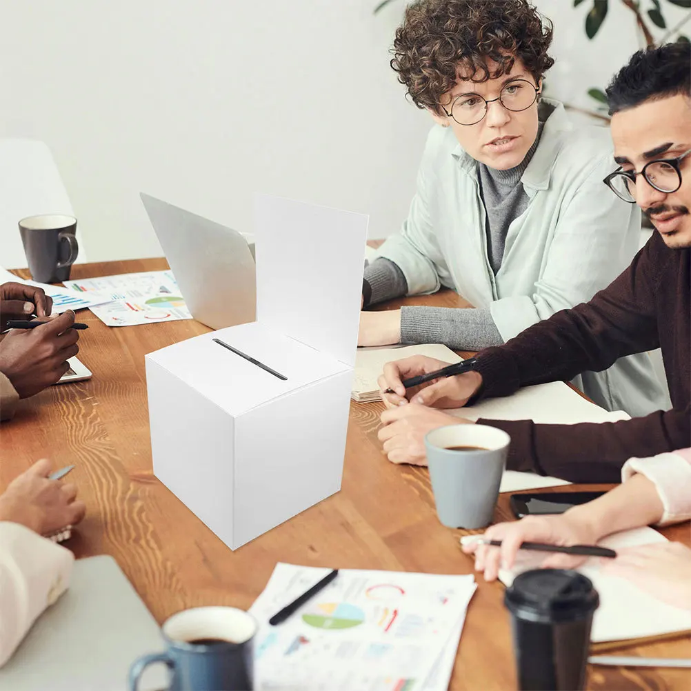 

15Pcs Ballot Raffle Box Multi-Functional Donation Container for Events Parties Voting Suggestion Ticket Box Ballot Boxes