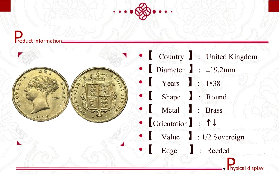 Великобритания 1/2 Half Sovereign 1839 1841 1842 1843 1844 1845 1846 1847 1848 1849 1850 1853 1856 1857 1859 1861 Копировать монеты Великобритания 1/2 Half Sovereign 1839 1841 1842 1843 1844 1845 1846 1847 1848 1849 1850 1853 1856 1857 1859 1861 Копировать монеты