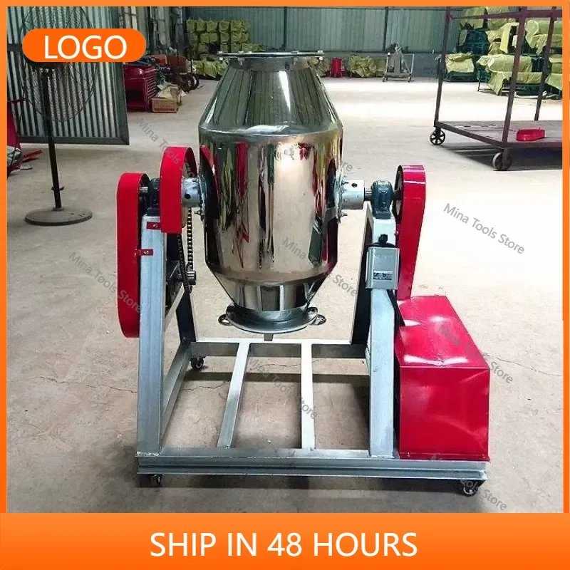 2026 Factory Direct Sales Stainless Steel Powder Mixer Machine 50kg 300kg Drum Blender For Food Grain Detergent Lab Dry