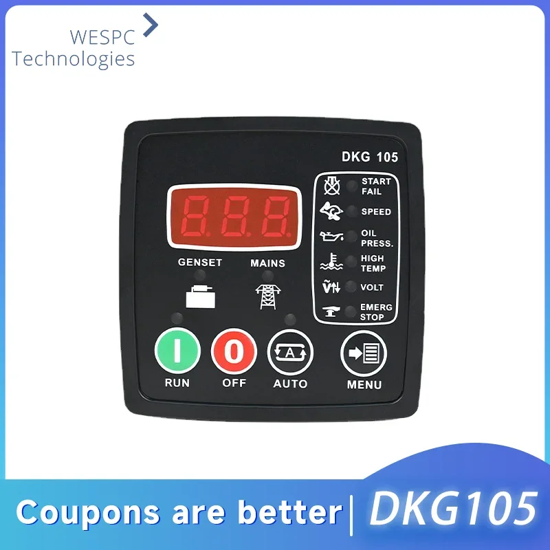 

DKG105 Generator Engine Controller Replace DATAKOM Auto-Start-Stop Generator Controller Panel DKG 105