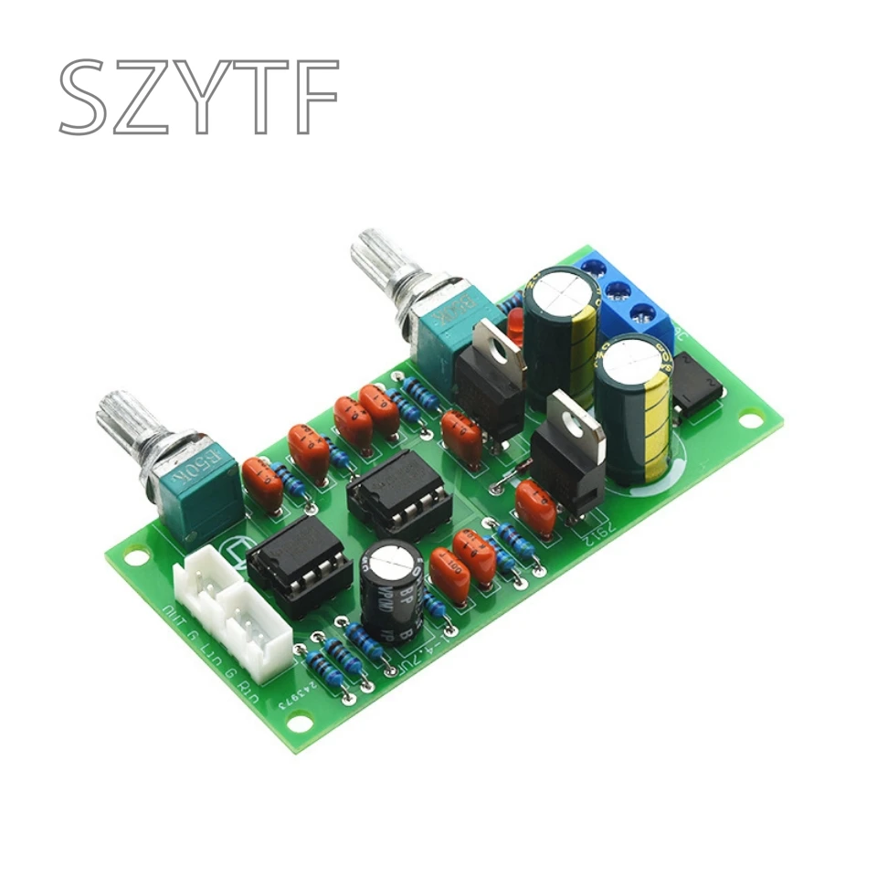 Dual Power Low-pass Superheavy Subwoofer Filter Board Bass Split Filter Machine Finished Kit PCB Empty Board