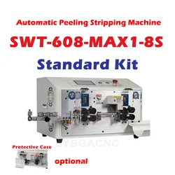 SWT508-MAX1-8S Update SWT-608-MAX1-8S Automatic Peeling Stripping Cutting Machine for Computer Wire 0.3 To 25mm2 650W 8 Wheels