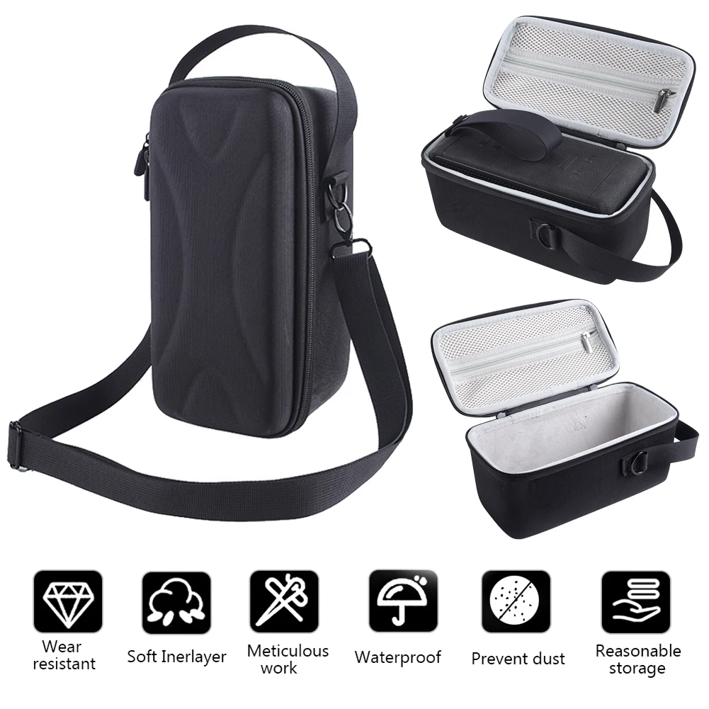 Hard EVA Speaker Carrying Case Adjustable Shoulder Straps Audio Box Bag Power Cord Accessory Anti-drop for Marshall Middleton