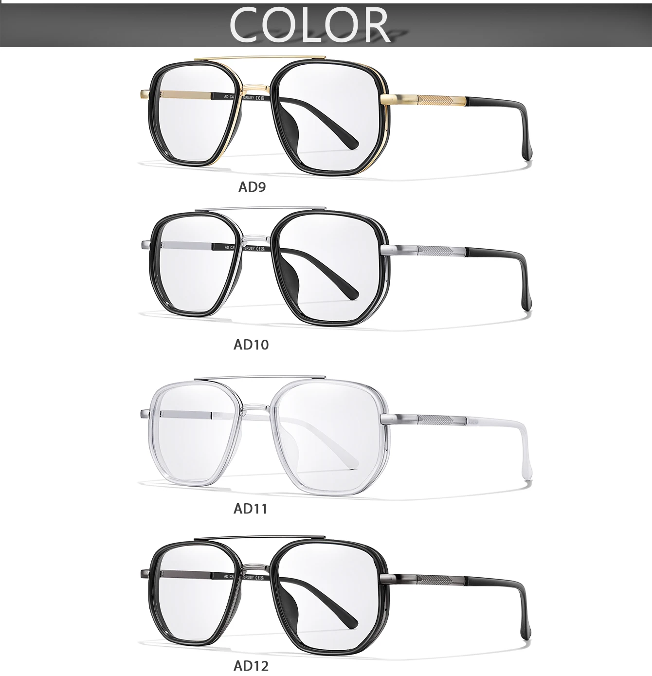 Photochrome Lesebrille Klassische Quadratische Weit Sicht Presbyopie Brillen Männer Frauen Anti Blau Licht Blockieren Ultraleichte Brillen – Detail 4