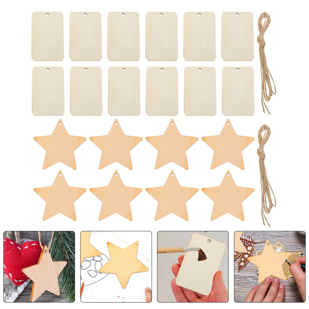 

100Sets Geometric Graffiti Wood Chips Unfinished DIY Decoration Creative Hand-Painted Slices for School Art Projects