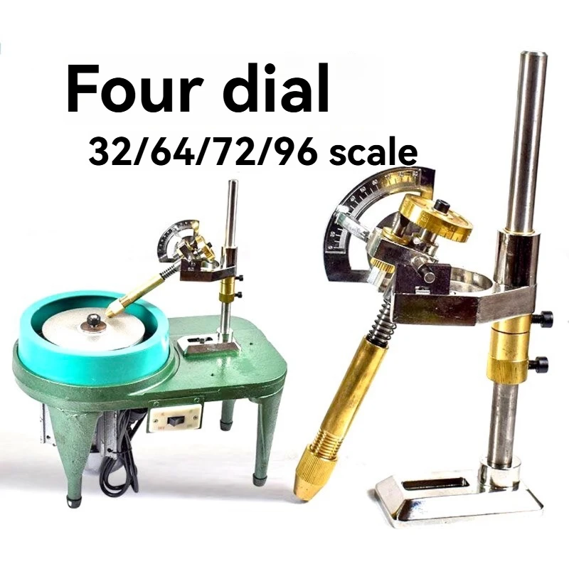 Egg-shaped surface, graduated surface grinding and polishing machine, angle adjuster, gemstone ring surface accessories