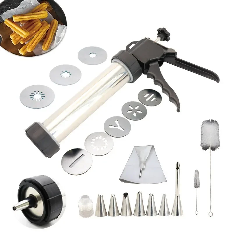 Stainless steel hand-squeezed fritters tool, fritters machine, biscuit machine