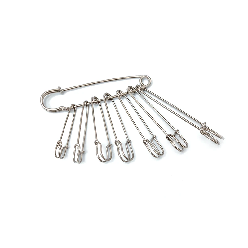 5Pcs 60-100mm Stainless Steel Safety Pins DIY Sewing Tools Accessory Needles Large Safety Pin Small Brooch Apparel Accessories