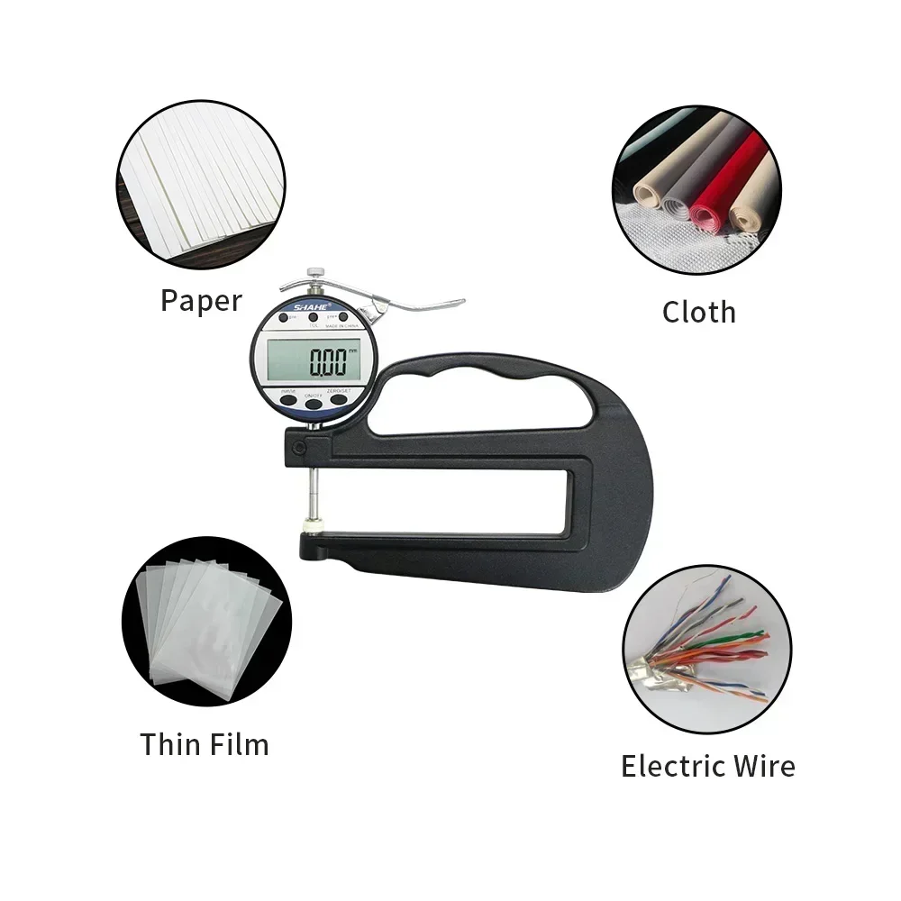 0.01mm 0-10/25 mm High Quality Digital Display Electronic Leather Thickness Gauge Thickness Meter Leather Thickness Gauge