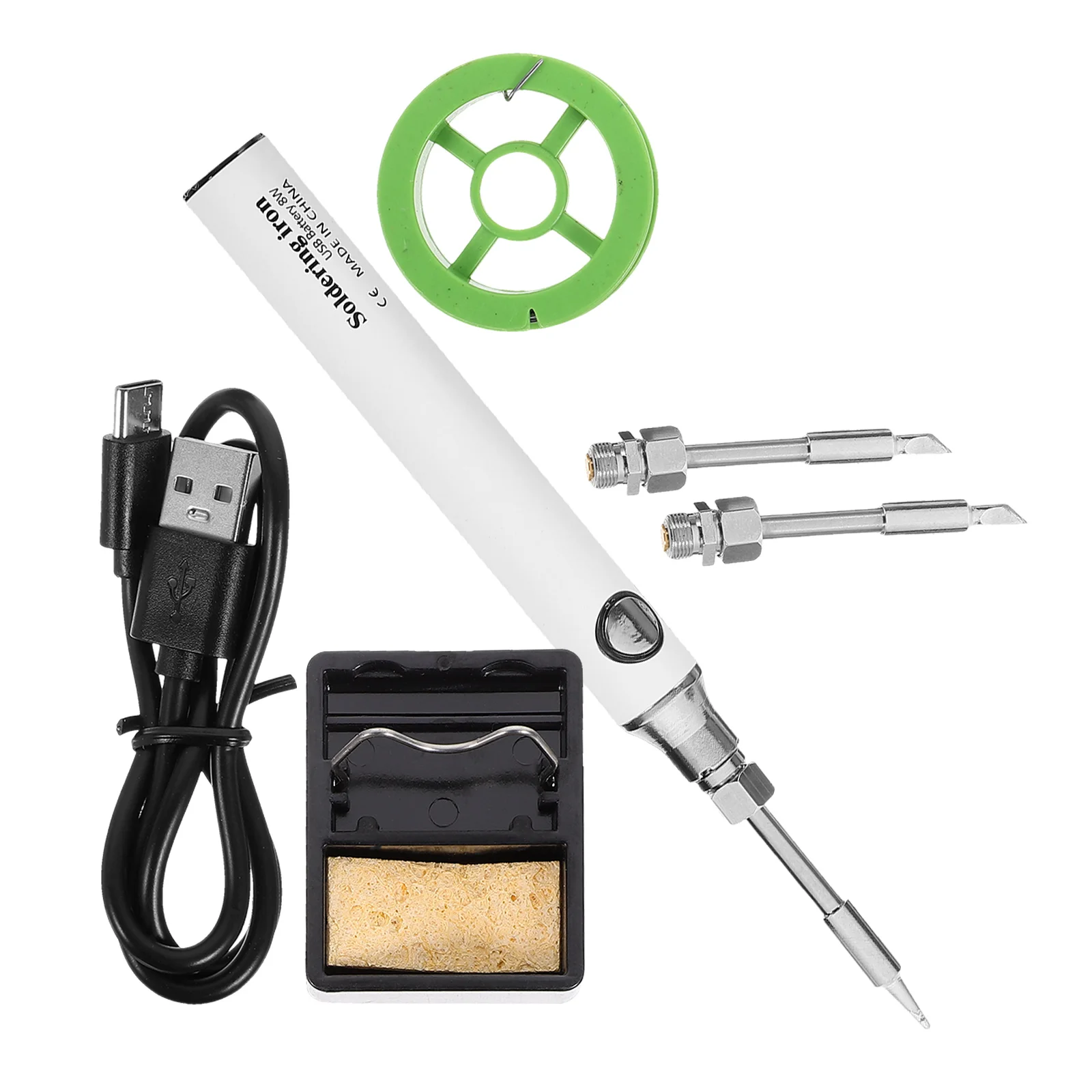 Mini Soldering Iron Cordless Pencil Wireless Electronics Sponge Portable Leaded Automatic Tool