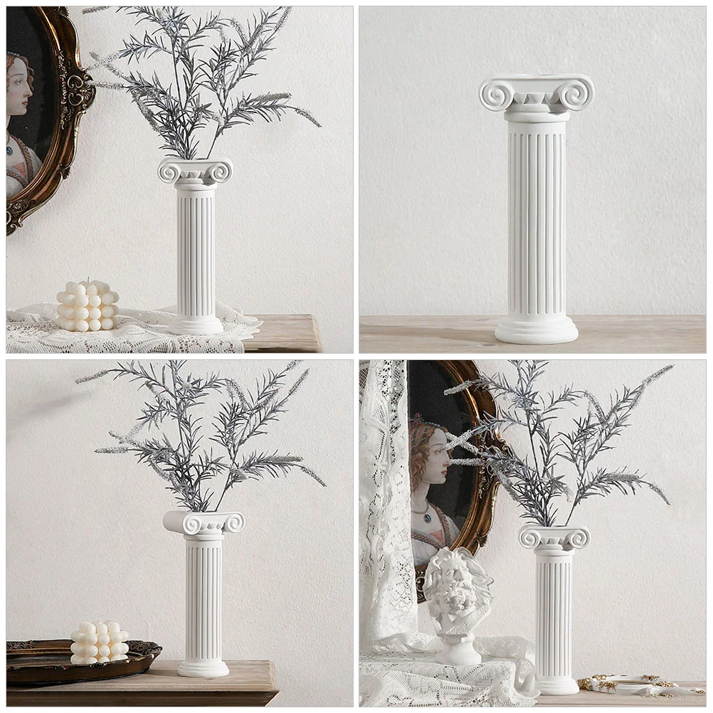 Roman Column Wedding Decorations for Flowers Glass Resin Trumpet Ornament Weddings Road Guide Pillars Vase