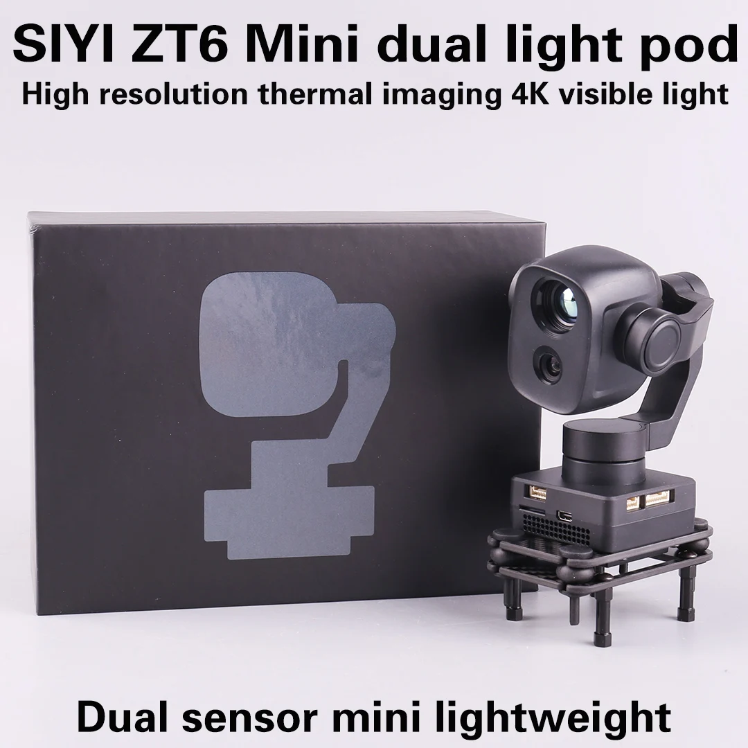 SIYI ZT6 Mini Dual Sensor Gimbal 4K 8MP 6X Digital Zoom Universal Ultra HD Aufnahme Fotografie Kamera Wärmebild drohne