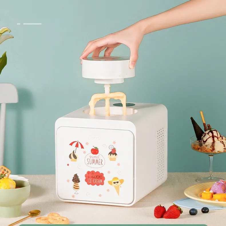 المحمولة آلة صنع الزبادي الآيس كريم الحليب المجمد الفاكهة المخروطية آلة للاستخدام المنزلي electrodomesticos الفقرة la cocina صانع 요ğrt mez이kers #2
