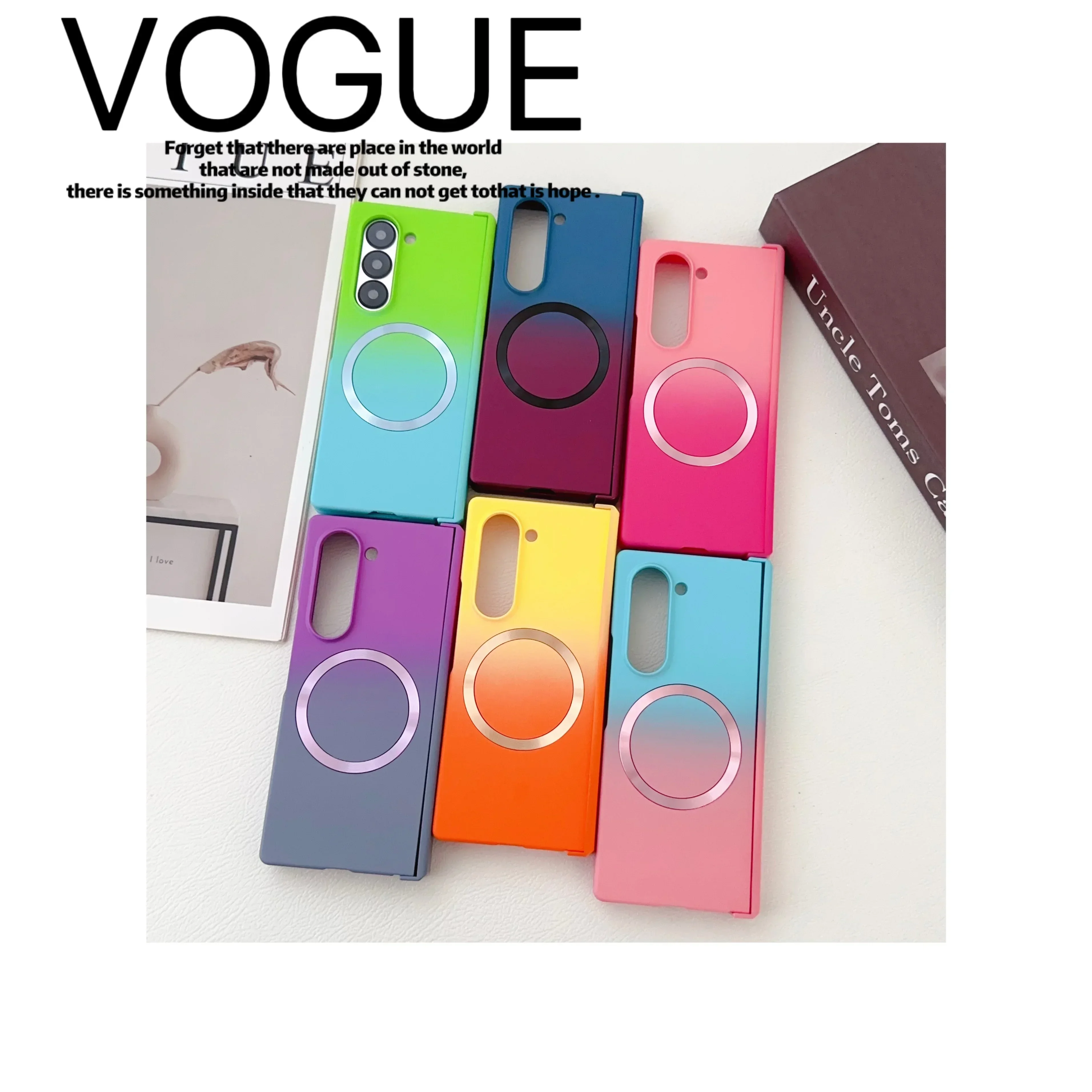 Magnetic Flip PC Plastic Phone Case for Samsung Galaxy Z Fold 6 5 4 3 Fold6 Fold5 Fold4 Fold3 5G Protection Shockproof Cover image 5