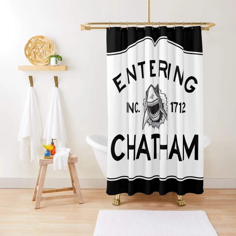 

Chatham Massachusetts - Summer home of the Great White Shark Shower Curtain Shower For Bathroom Set Curtain