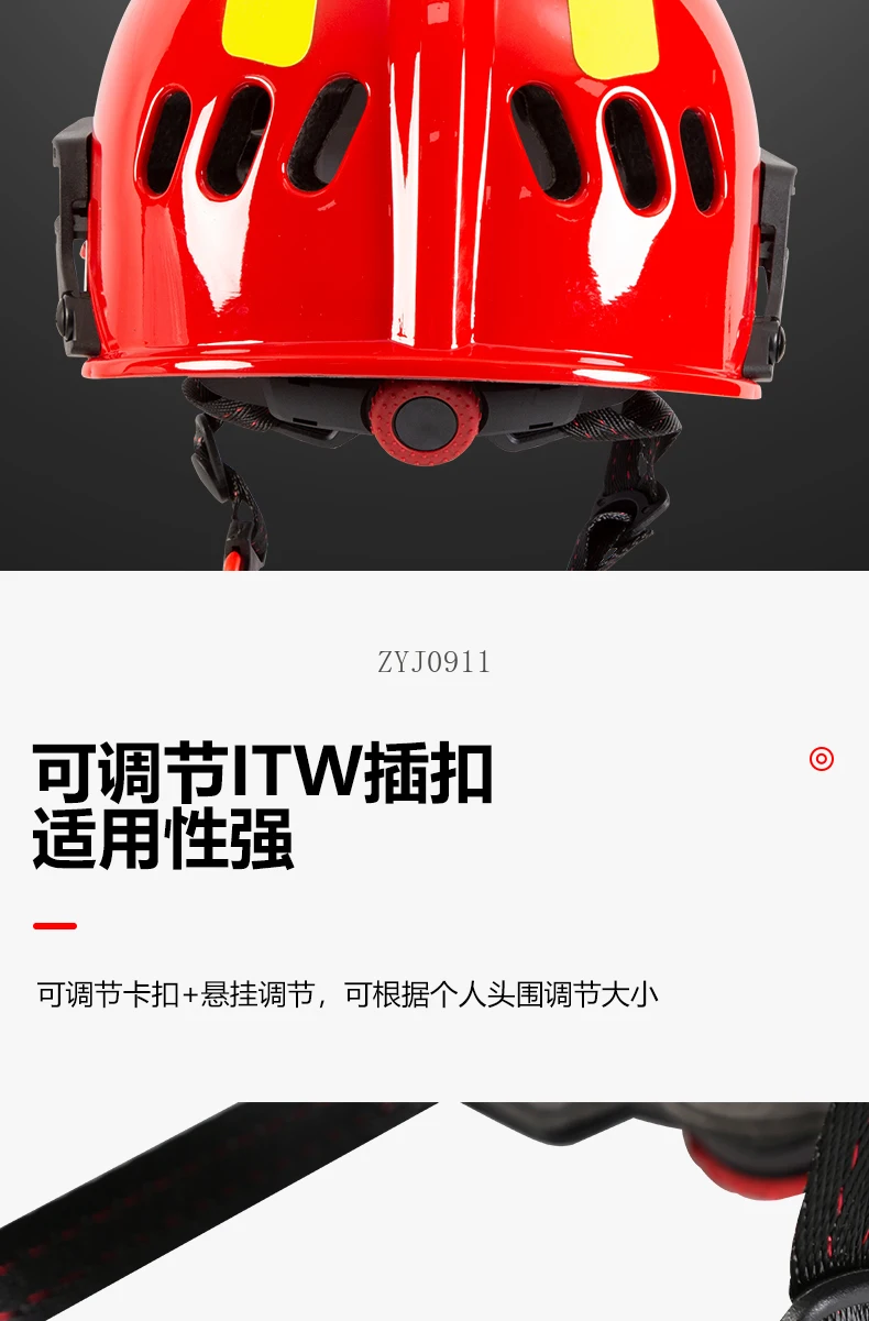 **Fire Rescue Helm Aardbeving Bos Fire Rescue Noodbescherming Helm Rescue Team Equipment