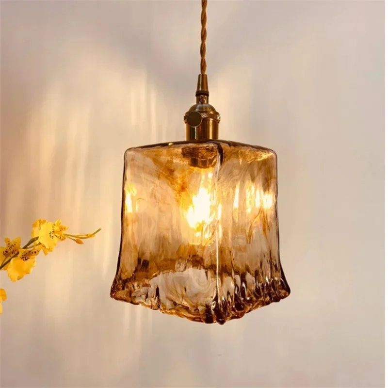 luminaria-pendente-de-vidro-Ambar-vintage-estilo-wabi-sabi-para-quarto-casa-de-hospedes-luminaria-de-cabeceira-estudo-zen-chines-hall-de-entrada-lustre-antigo