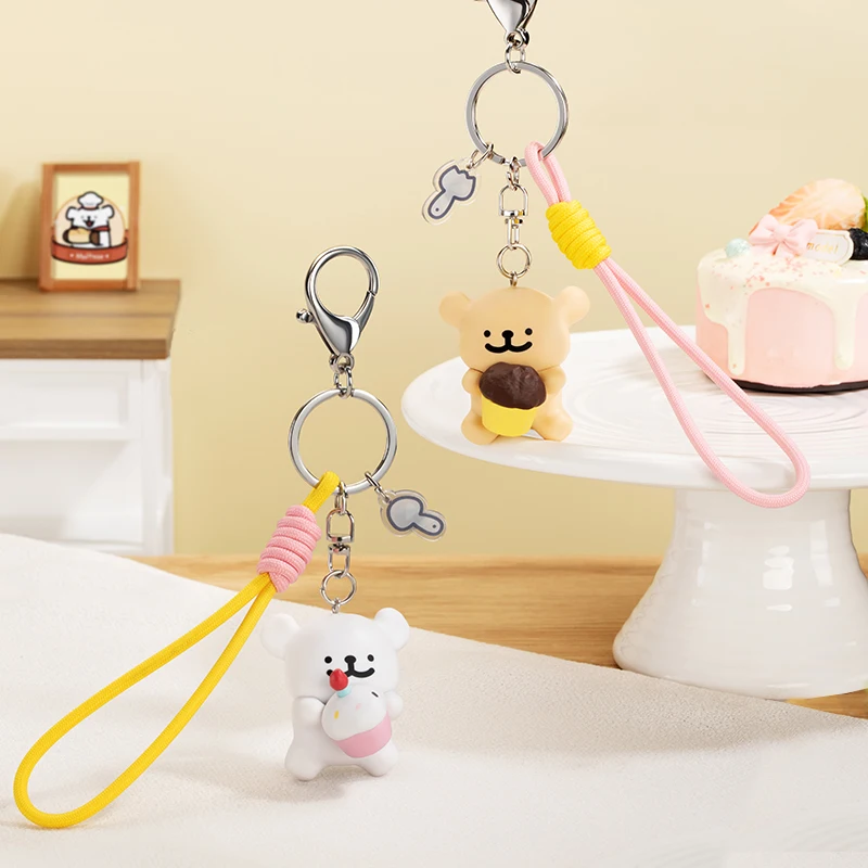 

FUNISM Maltese Keychain Creative Gift Of Backpack Pendant Couple Gifts