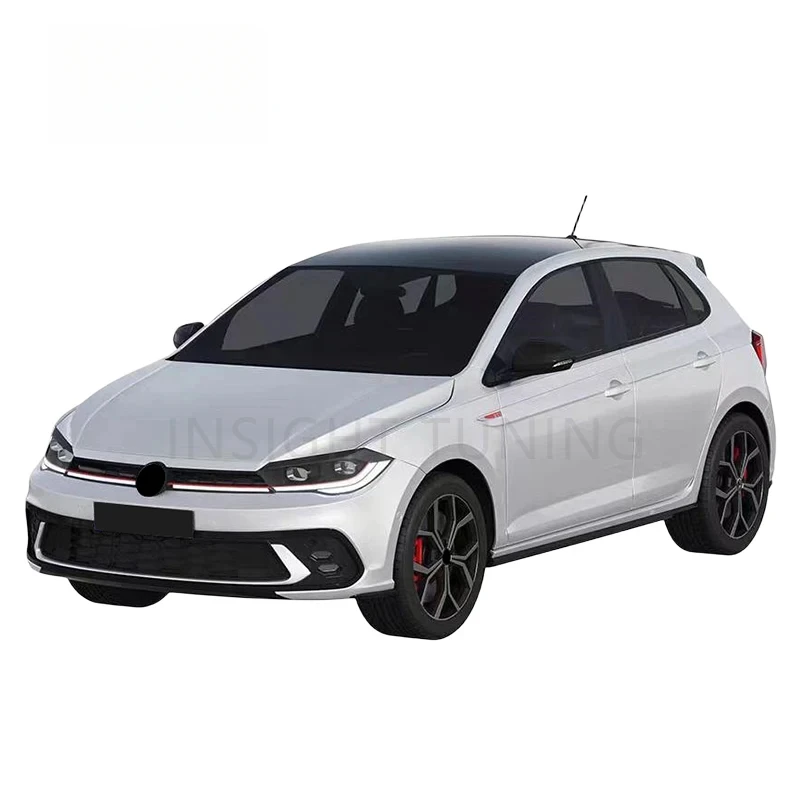 Convertion 2022 Car Accessories Front Bumper Head Light Grills Diffuser Bodykit for VW Polo Upgrade GTI Body Kit