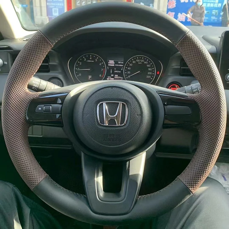 

Прошитый вручную нескользящий чехол из натуральной кожи для Honda ENS1 ENP1 XRV Vezel Fit Jazz GR 2021 2022 2023
