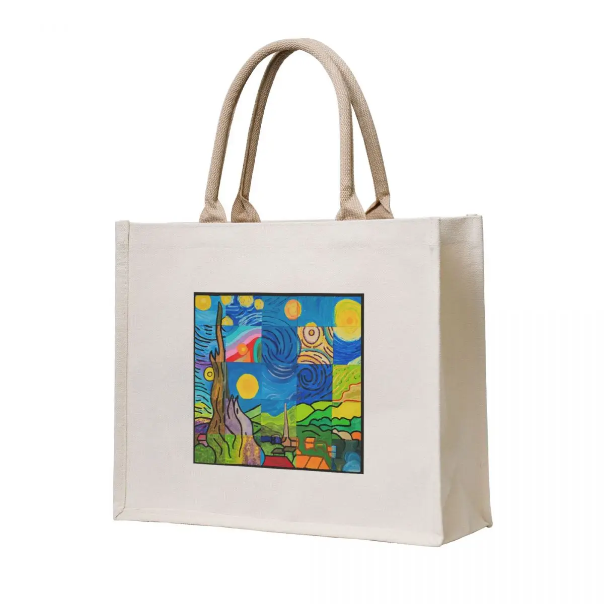 

Van Gogh Community Puzzle Tote Bag Candy bags Handbags tote bag university large size bags