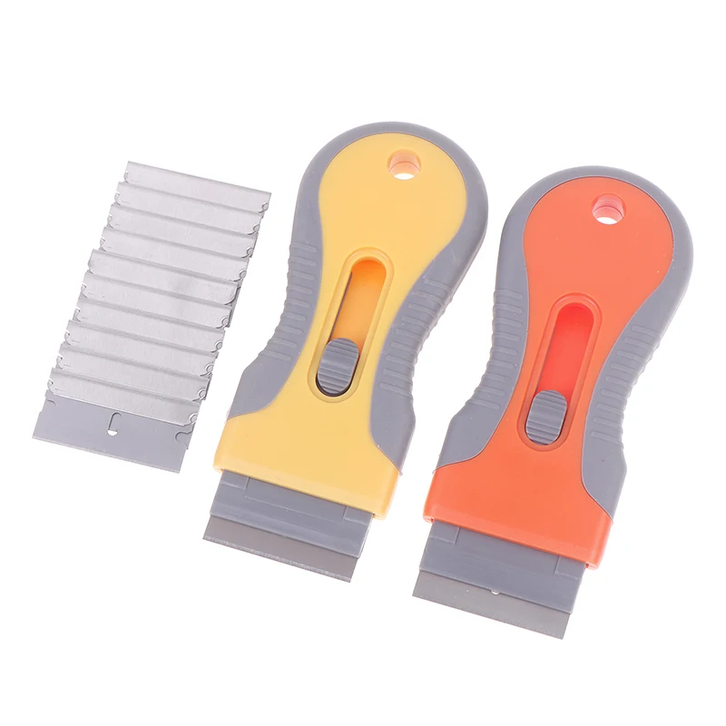 Clear Labels, Stickers, Paint with Glue Removal Blade Set and Adjustable Telescopic Knife