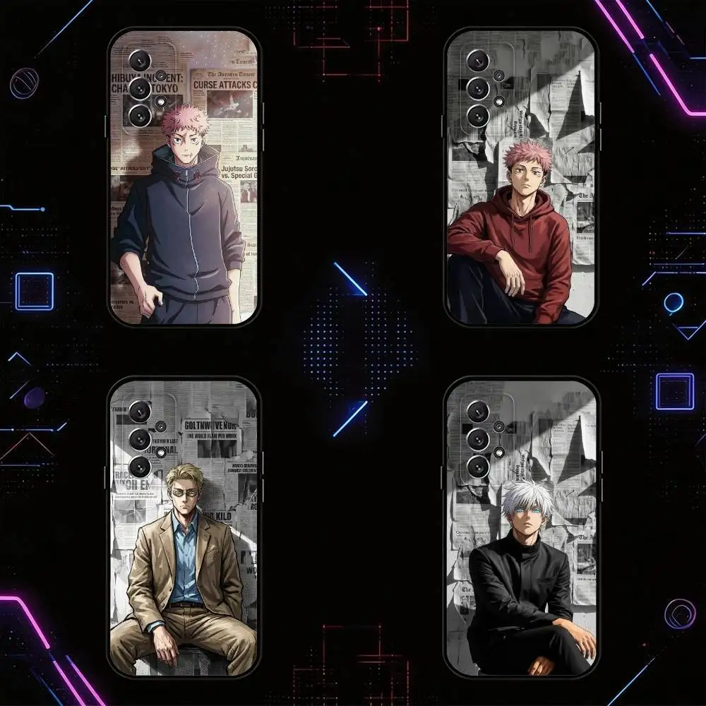 Funda de teléfono con diseño estilo Illustrator 'spell back to war' para Samsung S25,24,21,22,23,30,Ultra,20,Plus,Fe,Lite,Note, cubierta suave negra