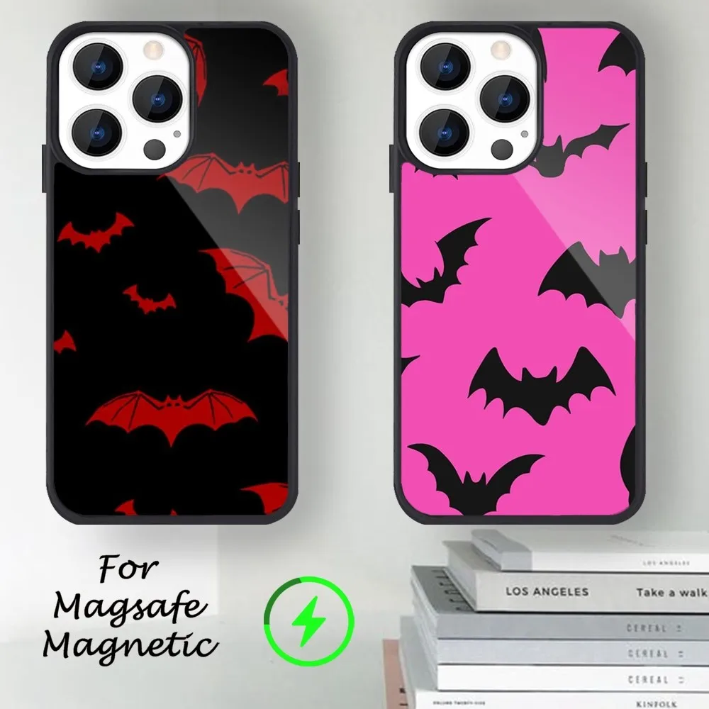 Gothic Vampire Scarlet Art Phone Case For iPhone 14 13 12 11 15 Pro Max Magsafe Magnetic