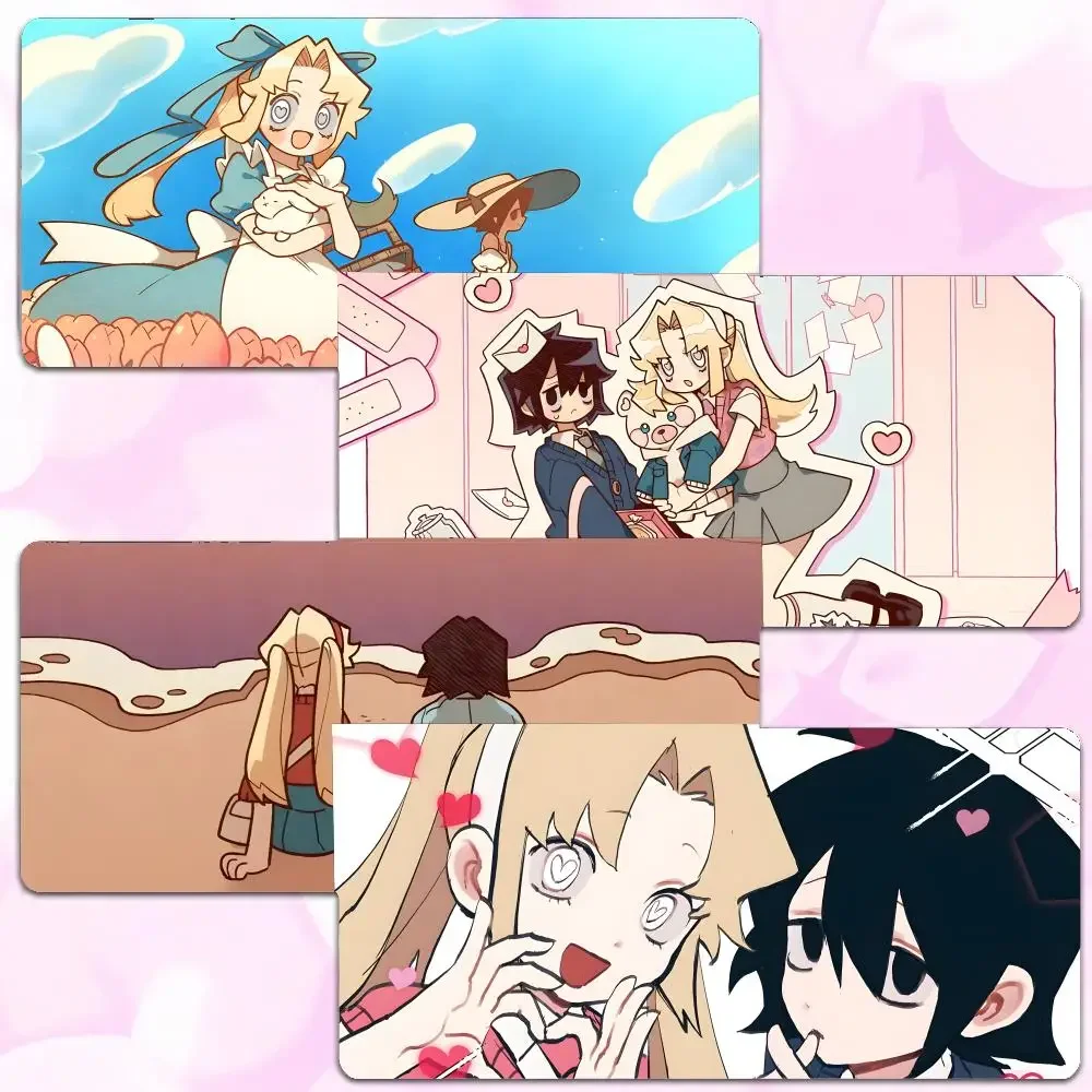 anime romance I-I Love Amy Mouse Pad Thick Lock Edge Gaming Desk Mat Large Size PC Mouse Pad Home decor