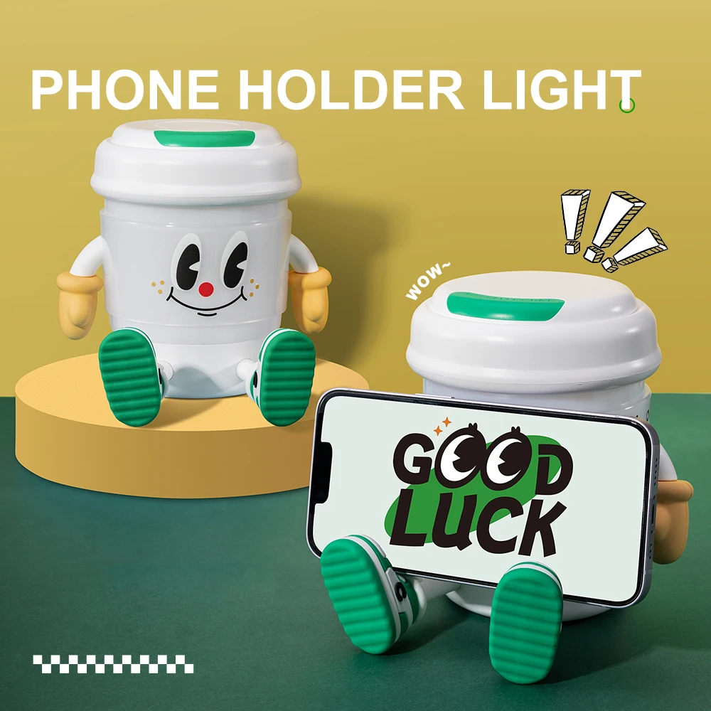 Lampu LED anak-anak, ornamen kartun LED kamar tidur lampu samping tempat tidur lampu malam kopi hadiah ulang tahun liburan