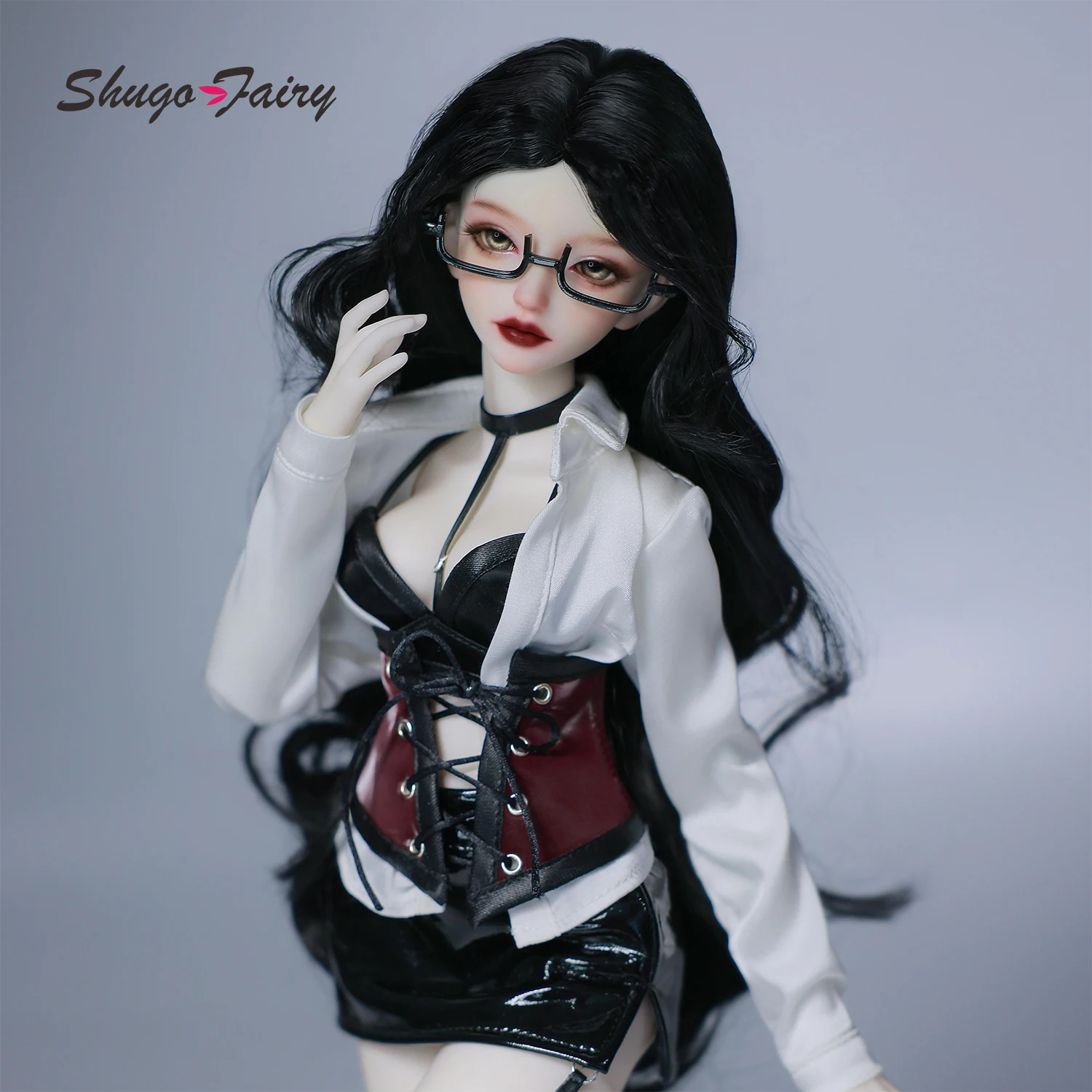 BJD LsLa A 1/4 BJD Executive OL Style Sammler-Kunstpuppe, elegantes, verführerisches Komplettset mit Harzkörper ShugaFairy