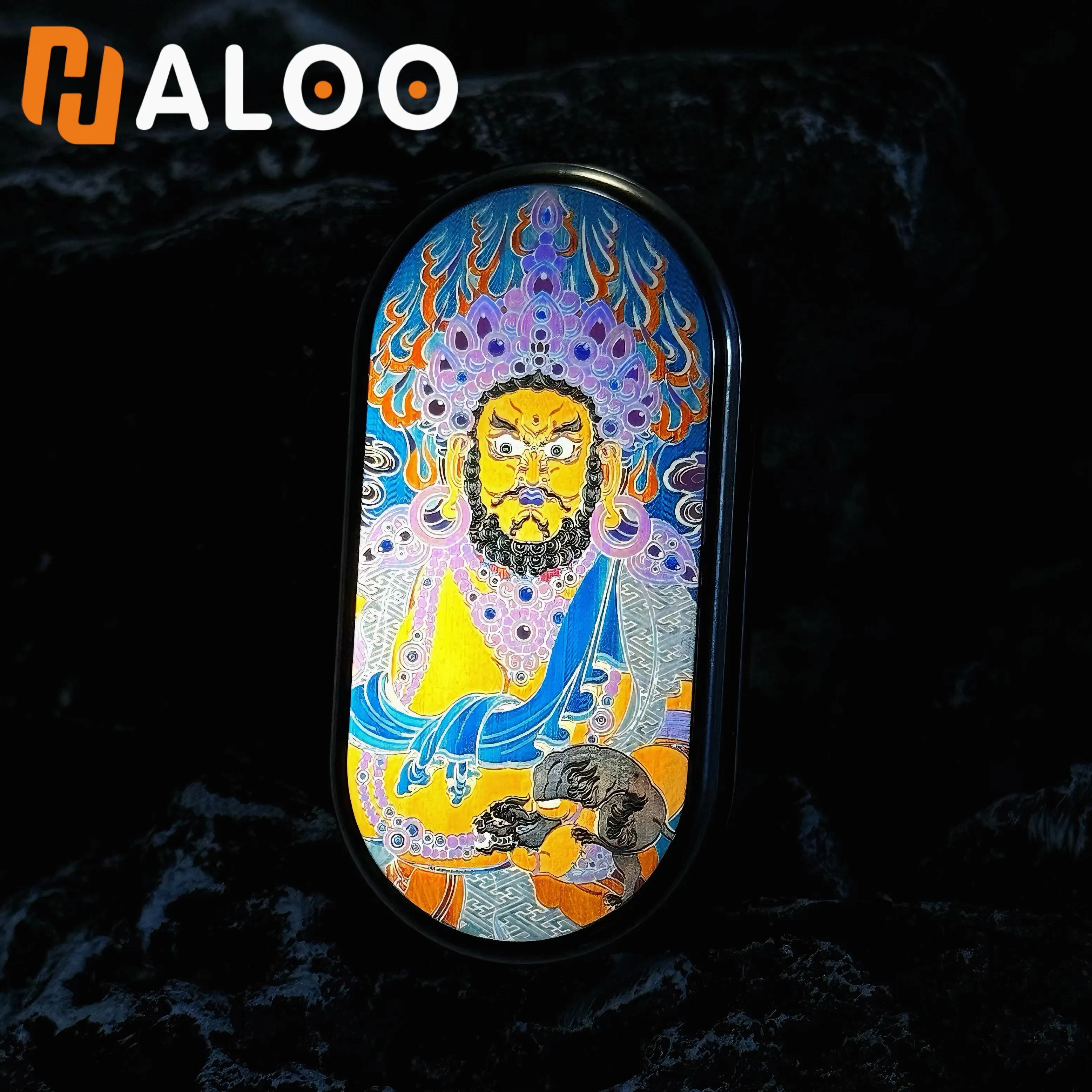 jouet-sensoriel-halooplayer-jaune-jambh-slider-spinner-et-anti-stress-pour-l'anxiete-en-metal-pour-l'autisme