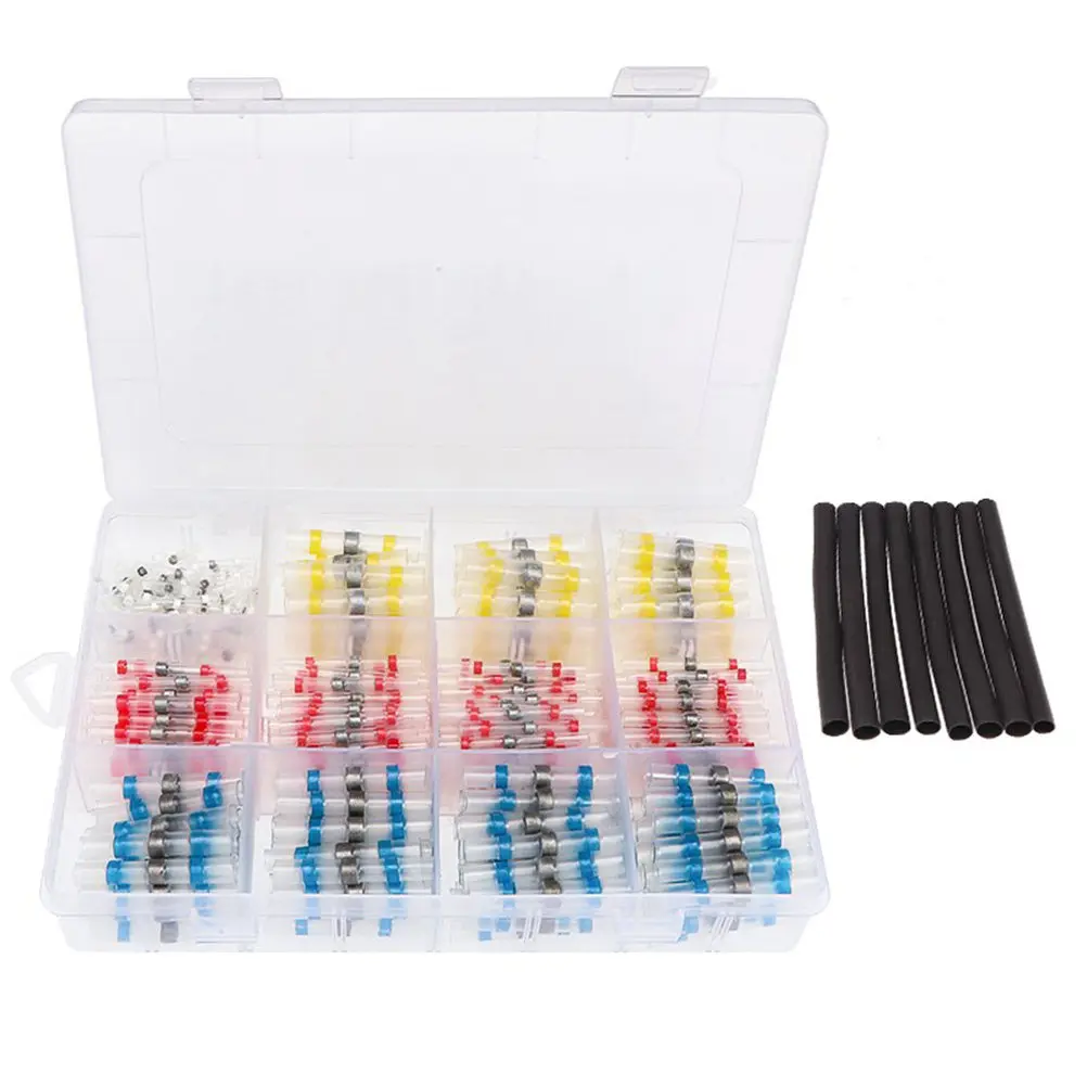 

Набор из 620 водонепроницаемых электрических соединителей: изолированные стыковые соединители с термоусадочной трубкой для домашних научных проектов