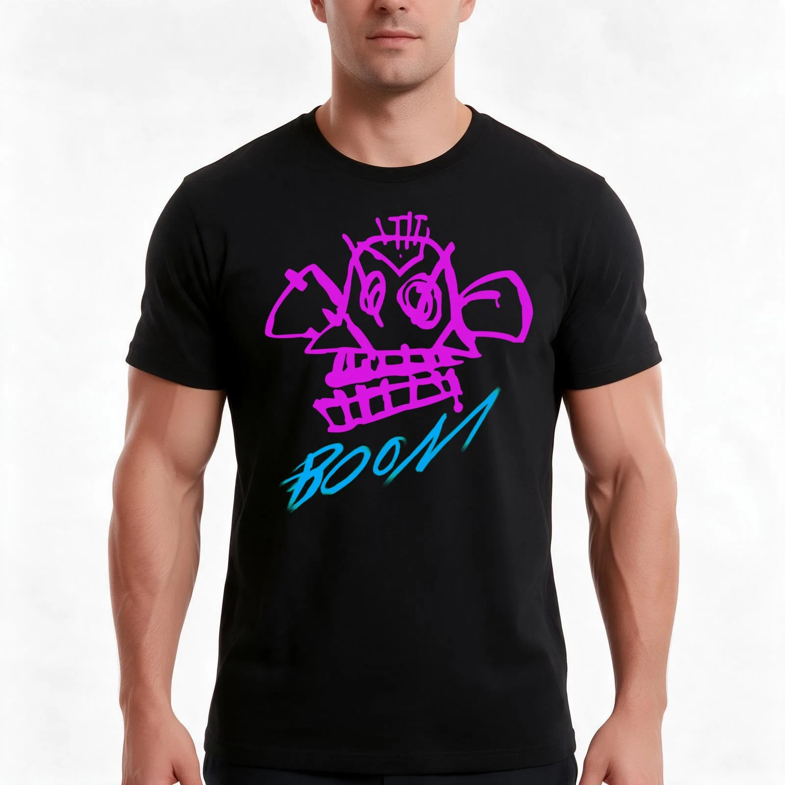 boom monkey boom jinxed T-Shirt Summer Casual Cotton Tee Oversized Streetwear Tops Vintage Graphic Print Unisex Men Women